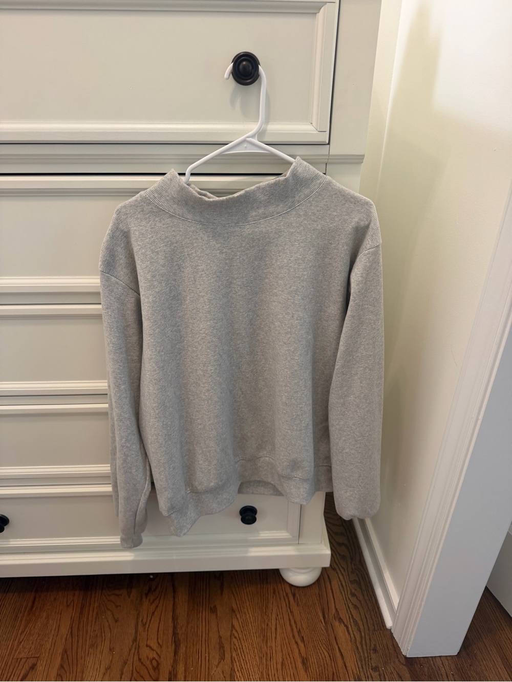 Parke Ribbed Mockneck Pullover, S/M